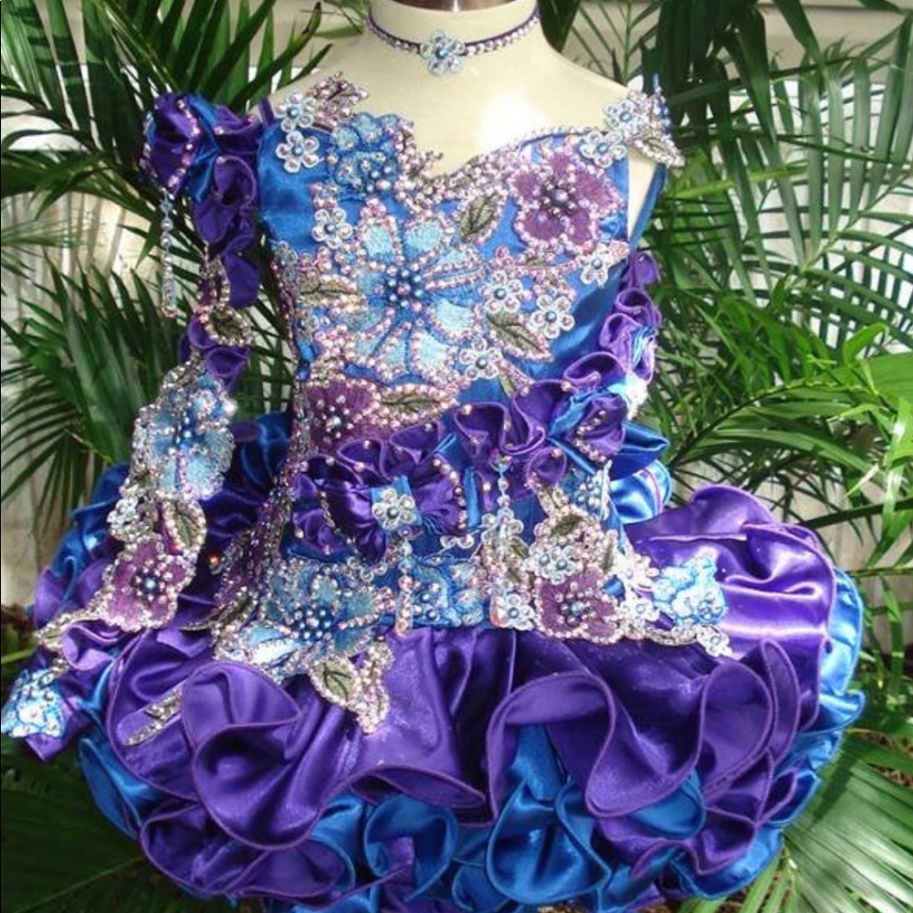National Level Mega Glitz Pageant Dress